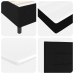 Cama tipo Box Spring con Colchón Negra 120x200 cm Tela