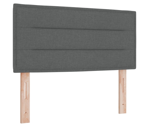 Cabecero  Diseño de Líneas Gris Oscuro 80 cm Tela