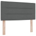 Cabecero  Diseño de Líneas Gris Oscuro 80 cm Tela