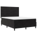 Cama con somier  y colchón Negro 140x200 cm Terciopelo
