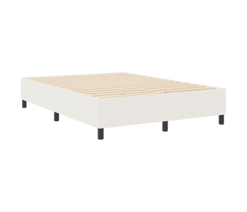 Cama con somier  Crema 140x200 cm Tela de pana