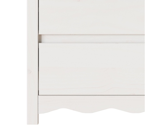 Comoda  ""DRAMMEN"" Blanca 111x43x73,5 cm de Madera Sólida de Pino