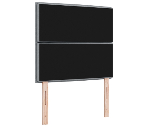 Cabecero  Gris Claro Tela 90 cm Cabecero Tapizado Rectangular