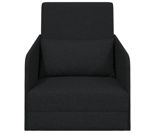 Sofá Cama Negro 2-en-1 65x80x83 cm