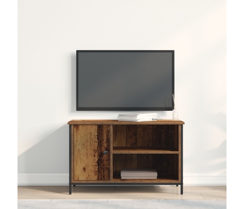 Cabinet de TV  Madera Vieja 80x40x50 cm Madera Ingenierizada y Acero