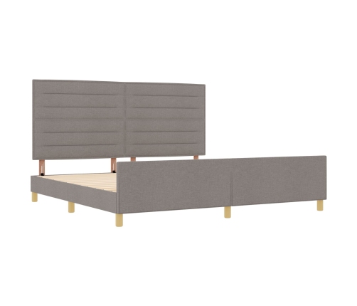 Cama  Taupe 200x200 cm de Tela
