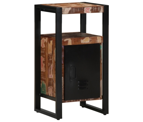 Armario de Baño Multicolor 40x35x75 cm Madera Sólida Recuperada
