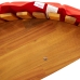 Tumbona Set de 2 Rojo Madera y Tela Estándar Plegable