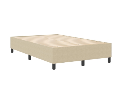 Cama con somier  Verde Claro Gris 120x200 cm Tela de pana