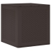 Caja de Almacenamiento Marrón 55x53x57 cm PP