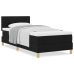 Cama con Somier  con Colchón Negra 100x200 cm Tela