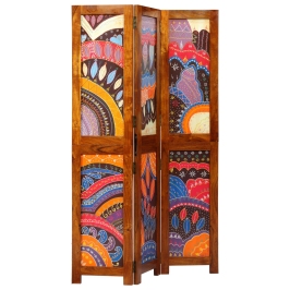 Divisor de Habitación  3 Paneles Madera Acacia Color Miel 35x1.5x160 cm