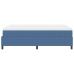 Cama Box Spring  con Colchón Azul 140x200 cm Tela de Pana
