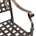 Sillas de Jardín  2 pcs Bronce de Aluminio Fundido