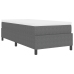Cama Tipo Box Spring  con Colchón Gris Claro 100x200 cm Tela de Corduroy