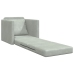 Sofá de suelo convertible  de terciopelo 74x77x81 cm Gris Claro
