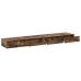 Cajones de Cama  Roble Ahumado 180x36,5x16,5 cm Madera Ingeniada
