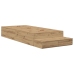 Estructura de Cama con Almacenamiento  Roble Artesanal