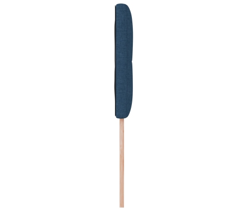 Cabecera  apliques de botón azul 80 cm tejido