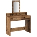 Mesa de Tocador  con Luces LED de Madera Vieja 100x41x140 cm