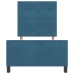 Cama  Azul Oscuro 80x200 cm Terciopelo