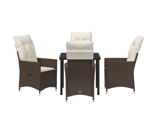 Set de 3 Marrón y Crema Poliratán Estándar