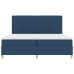 Cama con Somier  y Colchón & LED Azul 200x200 cm Tela