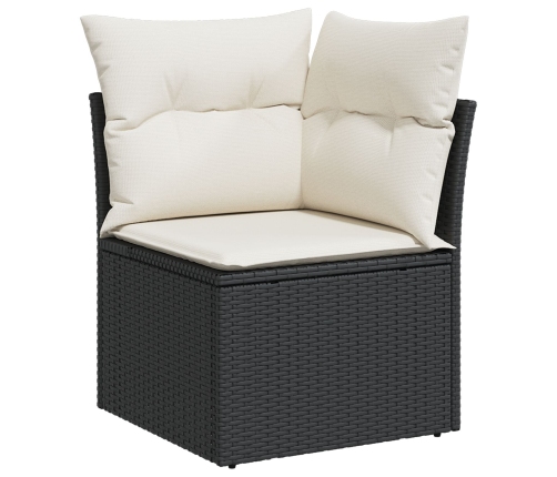Set de comedor de jardín  Conjunto de 6 Beige, Negro