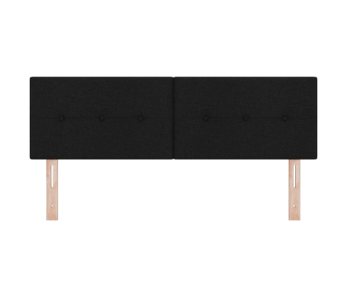 Cabecero  Botonera Negro 140 cm Tela