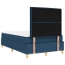 Cama Box Spring  con Colchón Azul 120x200 cm de Tela