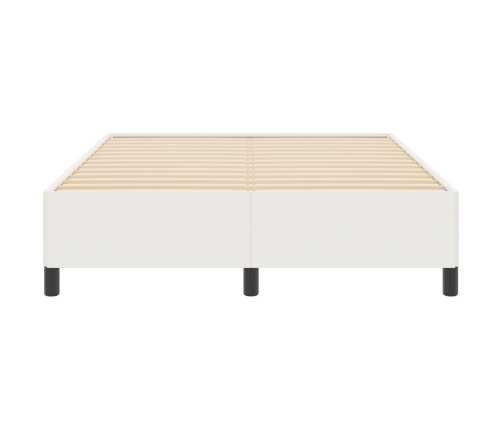 Estructura de Cama Crema 160x200 cm Tela de Pana
