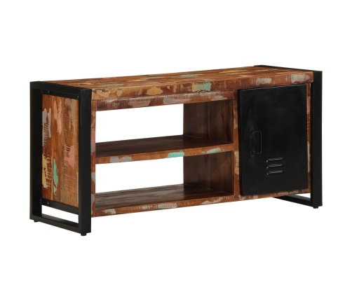 Banco para zapatos Multicolor 100x40x50 cm Madera recuperada