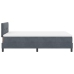 Cama con colchón Box Spring  Gris oscuro 120x200 cm Terciopelo