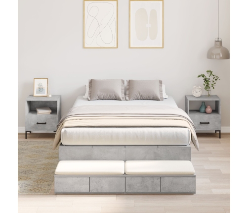 Estructura de Cama  Gris Concreto 120x200 cm