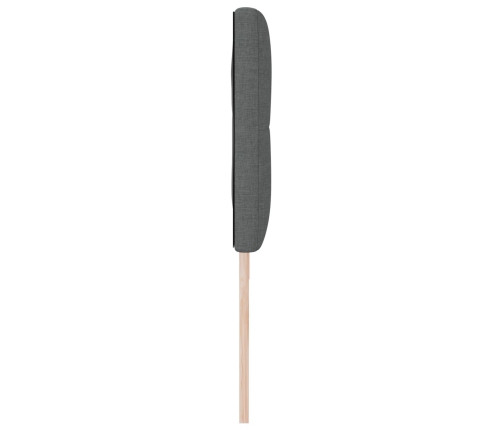 Cabecero  Tapizado con Botones Gris Oscuro 180 cm Tela