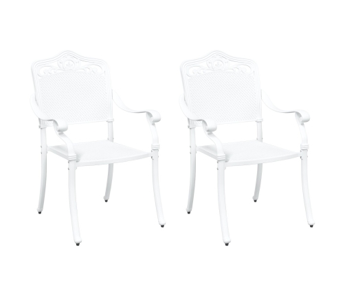 Silla de Exterior  Blanca Metal 62 x 64 x 93 cm Duradera