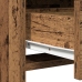 Mesa de tocador  con luces LED Madera antigua 50x41x135 cm