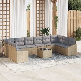 Conjunto de Sofás de Jardín  Conjunto de 11 Gris Marco de metal