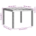 Conjunto de Comedor de Jardín 3 Piezas Color Marrón Resina