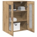 Armario de Pared  con Puertas de Cristal Roble Artesano 69,5x34x90 cm