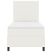 Cama Box Spring  con Colchón Crema 100x200 cm Tela de Pana