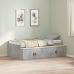 Estructura de Cama  Gris Concreto 100x200 cm