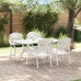 Set de 3 Blanco Aluminio fundido Grande