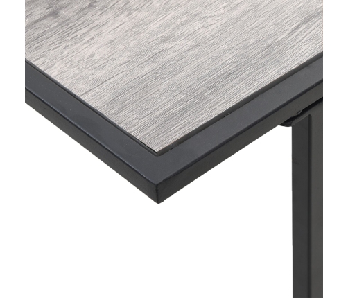 Mesa de Jardín  Gris 100x55x70 cm DPC y Acero
