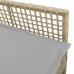 sillas de jardín  2 pcs con cojines beige de ratán sintético