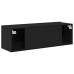 Armarios para TV 2 unidades Negro Roble 100x30x30 cm Madera