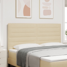 Cabecero  Diseño de Líneas Crema 180 cm Tela