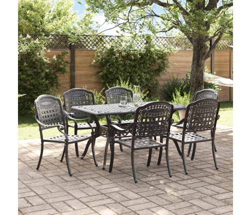 Set de 4 Negro Aluminio Fundido Mediana