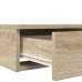 Mesa de Noche Roble Sonoma Madera Elaborada 150 x 36.5 x 16.5 cm