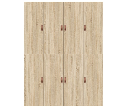 Cama  con Almacenamiento Roble Sonoma Madera elaborada 140 x 200 cm